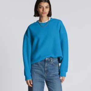 NWOT Everlane ReNew Teddy Oversized Crew, Large